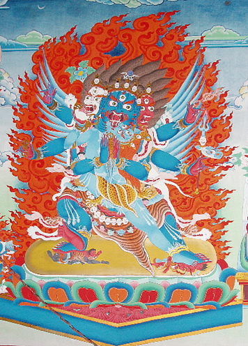 Wall painting of Vajrakilaya